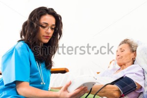 Skilled Nurse with Patient
